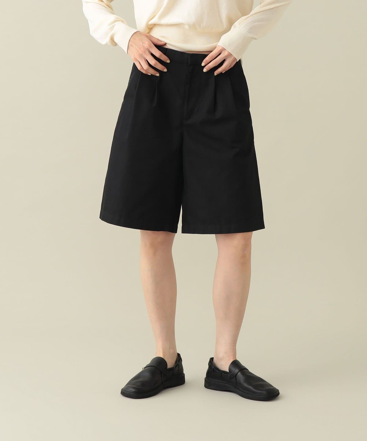 Riki Long Shorts �p���c WOMEN BLACK 1