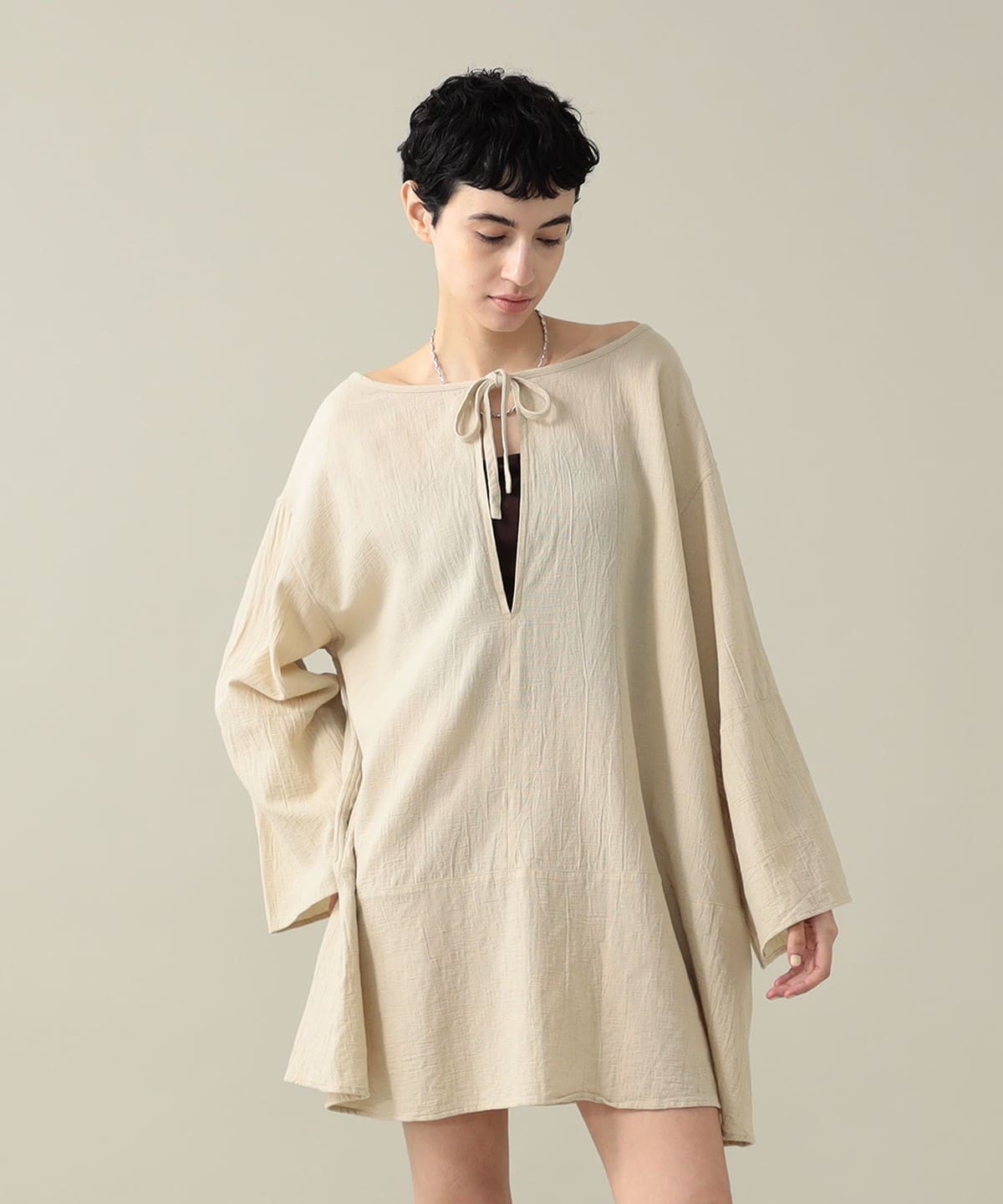 Amber Linen Dress ワンピース SAND 0 Amber Linen Dress ワンピース SAND 0