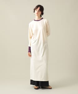 【+15%ポイントUP】【EXCLUSIVE】fifi collection / Trim Longsleeve Dress