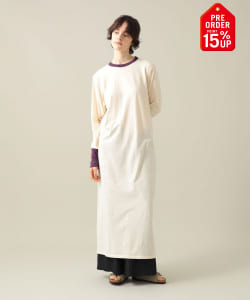 【+15%ポイントUP】【EXCLUSIVE】fifi collection / Trim Longsleeve Dress