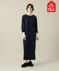 【+15%ポイントUP】【EXCLUSIVE】fifi collection / Trim Longsleeve Dress