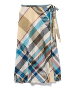 ENGINEERED GARMENTS / Plaid Wrap Skirt