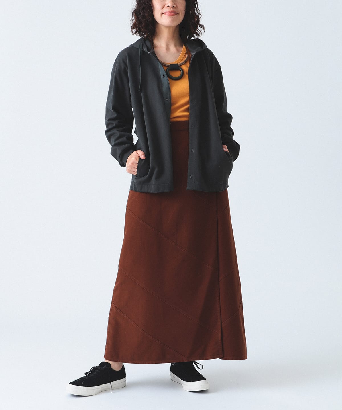 【BLURHMS】Wool Surge Wrap Skirt ラップスカート