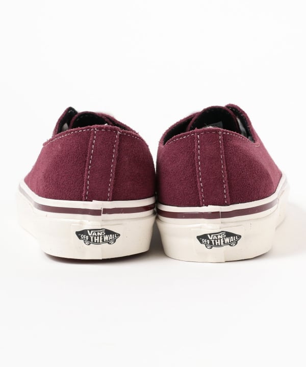 Vans burgundy shop authentic trainers