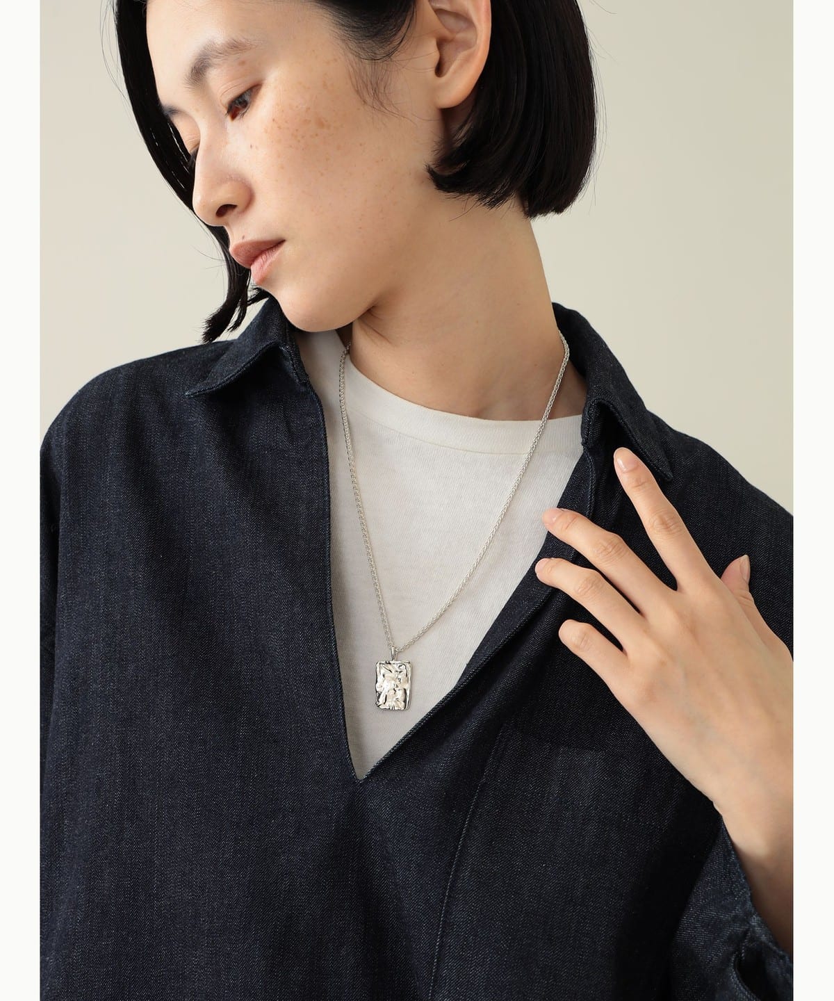 Swim to the moon / LUCA Necklace アクセサリー WOMEN SILVER ONE SIZE Swim to the moon / LUCA Necklace アクセサリー WOMEN SILVER ONE SIZE