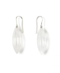 ANNIKA INEZ / Large Elongated Ridge Earrings
