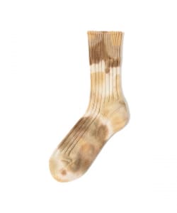 ROTOTO / CHUNKY RIBBED CREW SOCKS ”TIE DYE”