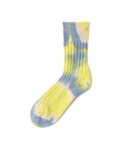 ROTOTO / CHUNKY RIBBED CREW SOCKS ”TIE DYE”
