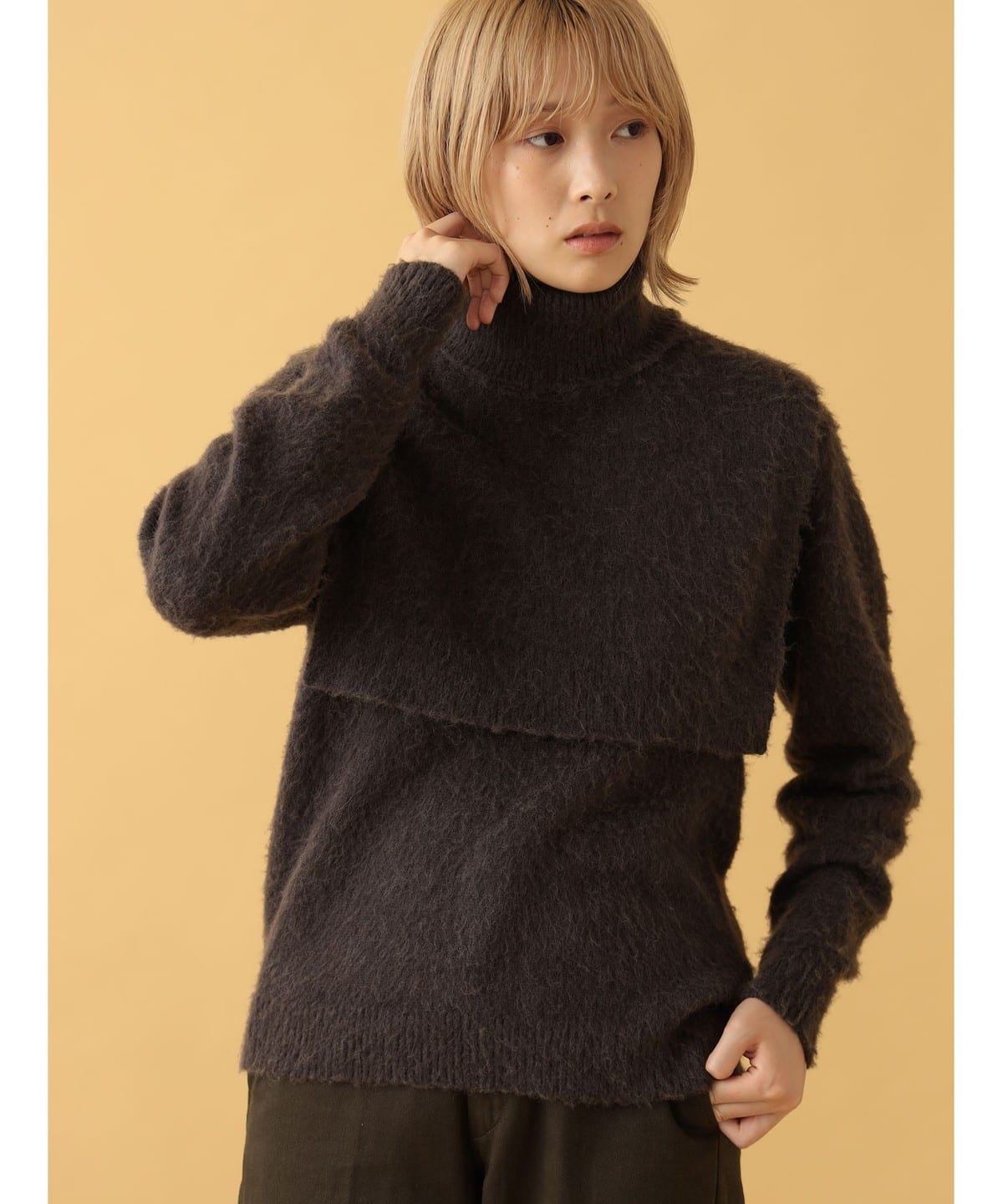 Trixie Turtleneck Stole ファッション雑貨 WOMEN UMBER ONE SIZE Trixie Turtleneck Stole ファッション雑貨 WOMEN UMBER ONE SIZE