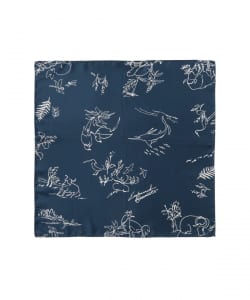 ENGINEERED GARMENTS / Neckerchief Silk Animal Print