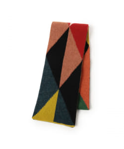 JO GORDON / BRUSHED TRIANGLES SCARF MULTICOLOUR