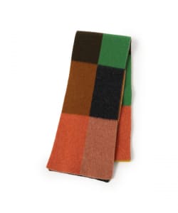 JO GORDON /  Brushed Multicolour Bold Rectangles Scarf