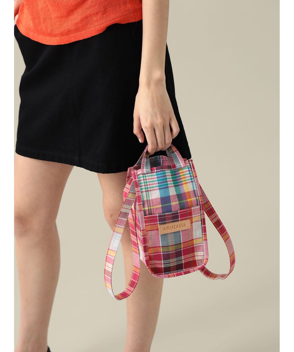 【EXCLUSIVE】AMIACALVA アミアカルヴァ / Easy Bag S バッグ WOMEN MADRAS ONE SIZE 【EXCLUSIVE】AMIACALVA アミアカルヴァ / Easy Bag S バッグ WOMEN MADRAS ONE SIZE