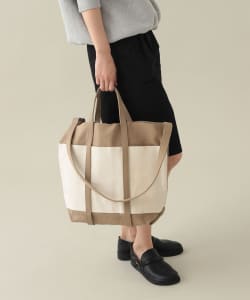 【+10%ポイントUP】【EXCLUSIVE】 AMIACALVA / 2tone Shoulder Tote M