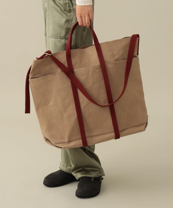 【+10%ポイントUP】【EXCLUSIVE】 AMIACALVA / 2tone Shoulder Tote L