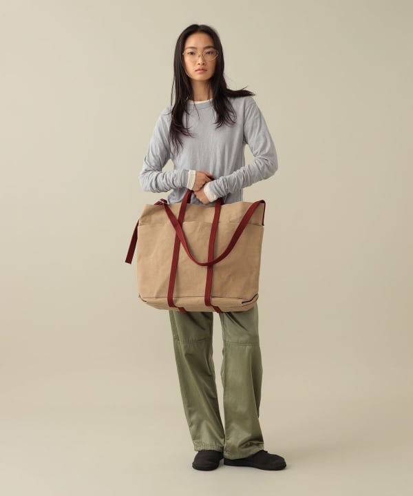 【+10%ポイントUP】【EXCLUSIVE】 AMIACALVA / 2tone Shoulder Tote L