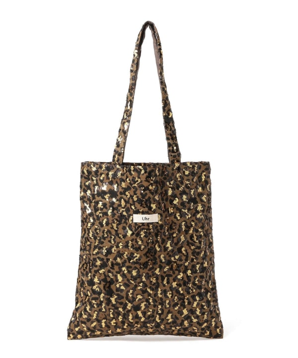 Uhr / Sequin Leopard Tote