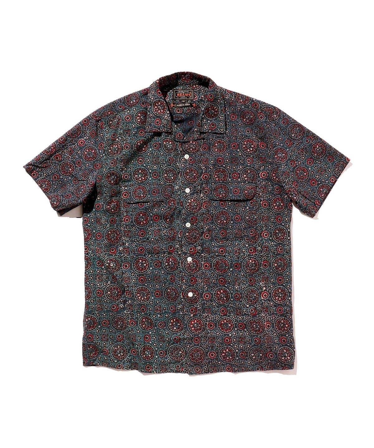 BEAMS PLUS [BEAMS PLUS] BEAMS PLUS / Ajrak print short sleeve open 