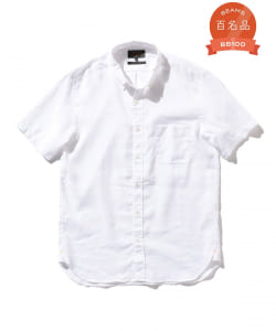 BEAMS PLUS / リネン COOLMAX（R） ボタンダウン ショートスリーブシャツ