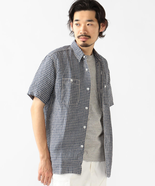 BEAMS PLUS（ビームス プラス）WORK Short Sleeve Linen（シャツ・ブラウス カジュアルシャツ）通販｜BEAMS