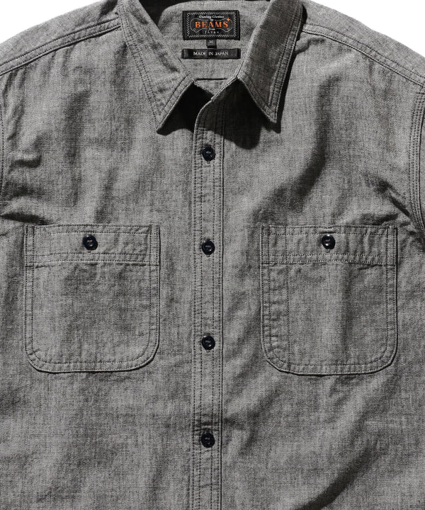 BEAMS PLUS（ビームス プラス）BEAMS PLUS / WORK Short Sleeve Indigo