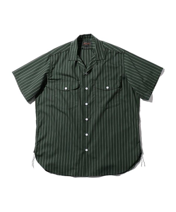 BEAMS PLUS（ビームス プラス）BEAMS PLUS / WORK Short Sleeve Stripe