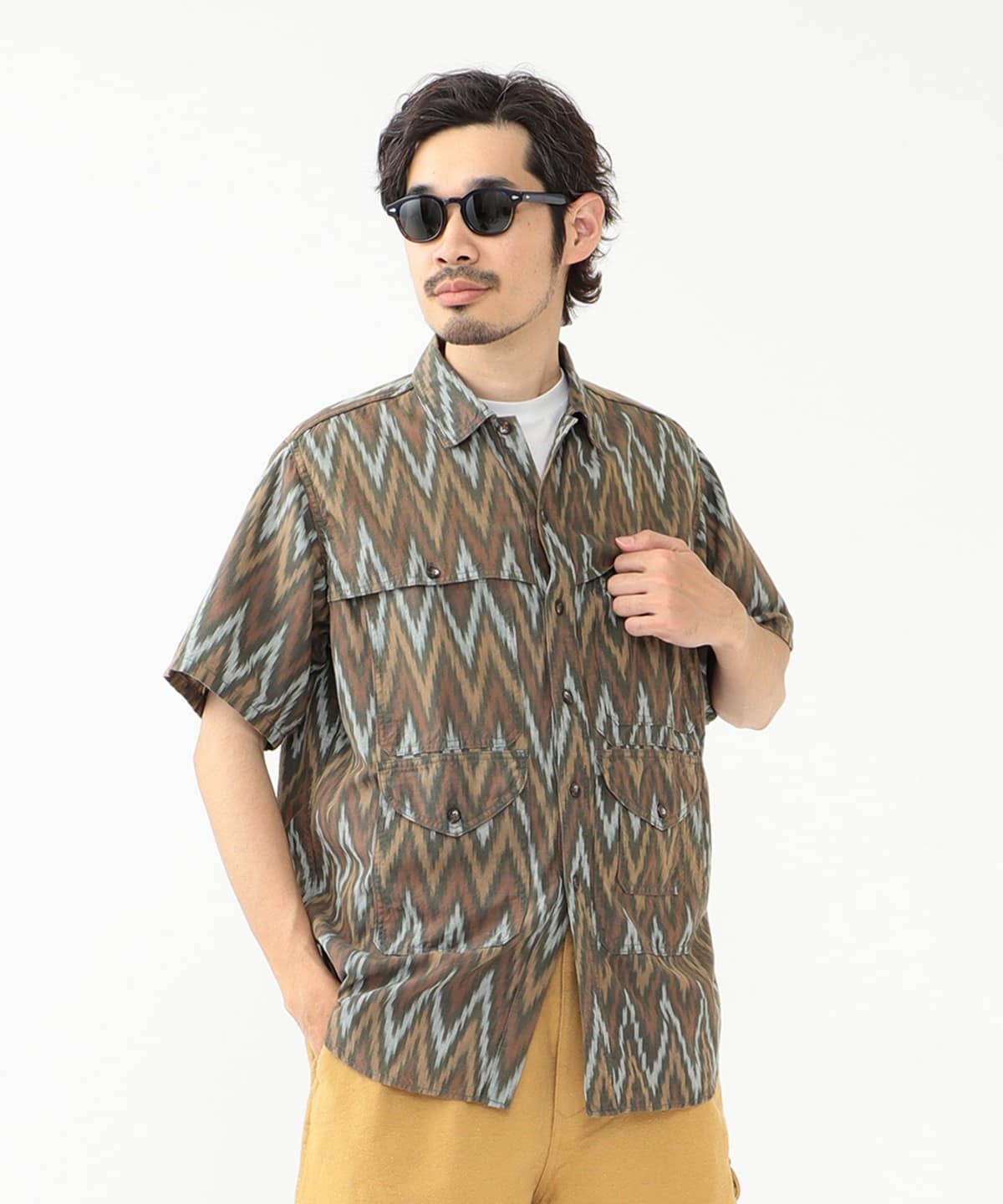 BEAMS PLUS [BEAMS PLUS] BEAMS PLUS / Ikat Adventure Shirt II（襯衫 