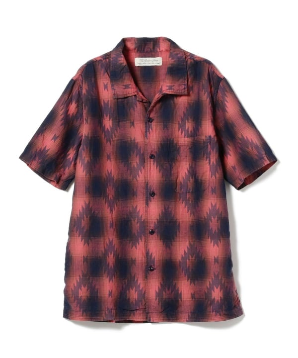 BEAMS PLUS REMI RELIEF × BEAMS PLUS / 別注Indigo Check Print Shirt