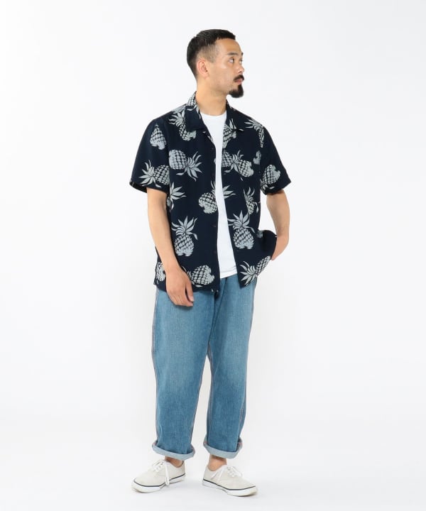 BEAMS PLUS REMI RELIEF × BEAMS PLUS / 別注 Cut Jacquard Aloha Shirt（襯衫・罩衫 ...