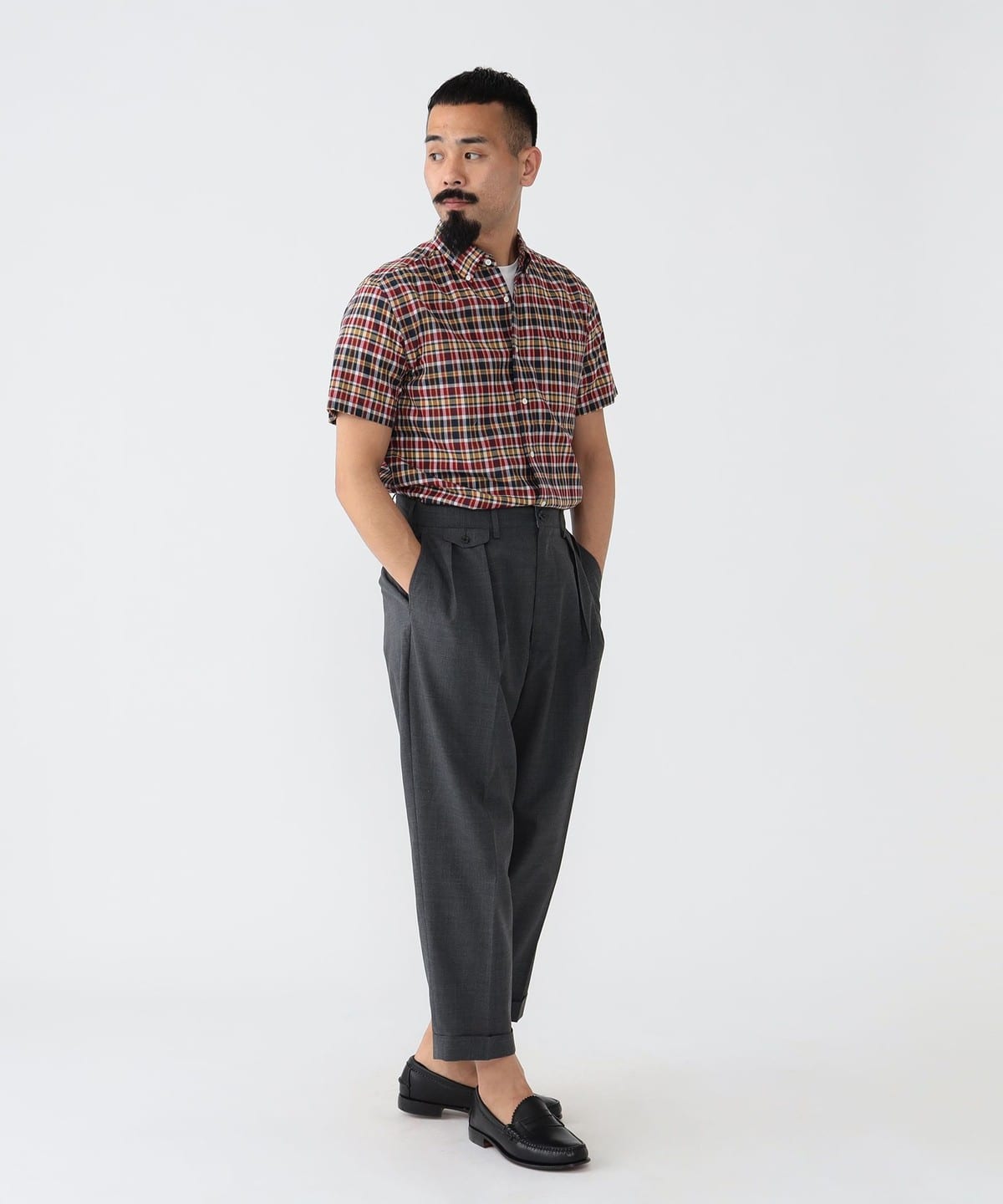 BEAMS PLUS（ビームス プラス）B.D. Madras（シャツ・ブラウス