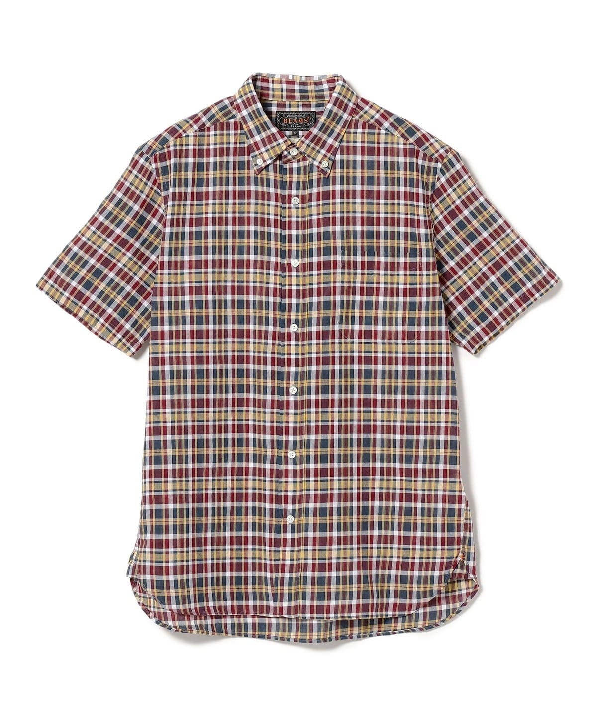 B. D. Madras シャツ・ブラウス MEN BURGUNDY S B. D. Madras シャツ・ブラウス MEN BURGUNDY S