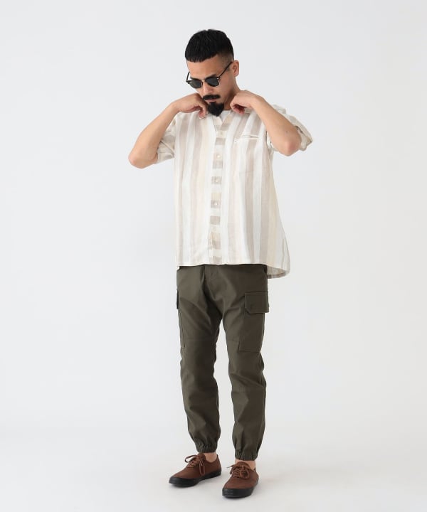 新品 BEAMS+ Italian Collar Egyptian Linen BEAMS PLUS (BEAMS PLUS) Italian Collar Egyptian Linen