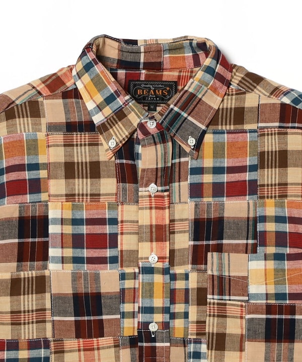 BEAMS PLUS（ビームス プラス）B.D. Pullover Patchwork Madras（シャツ・ブラウス カジュアルシャツ）通販｜ BEAMS