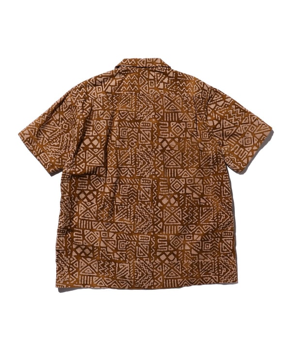 BEAMS PLUS (BEAMS PLUS) Open Collar Batik Print (Shirts