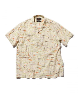 BEAMS PLUS / Open Collar Cotton Rayon Print