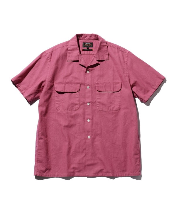 BEAMS PLUS（ビームス プラス）Open Collar Cotton Linen Panama Garment Dye（シャツ・ブラウス  カジュアルシャツ）通販｜BEAMS