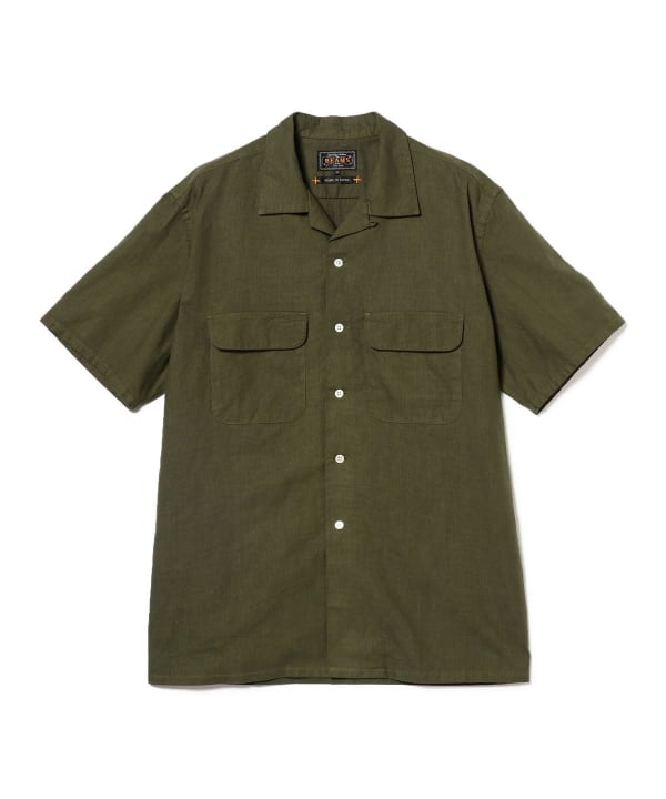 BEAMS PLUS（ビームス プラス）Open Collar Cotton Linen Panama