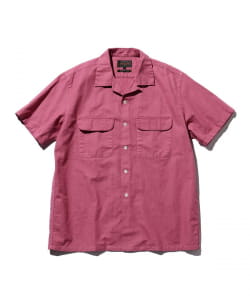 Open Collar Cotton Linen Panama Garment Dye