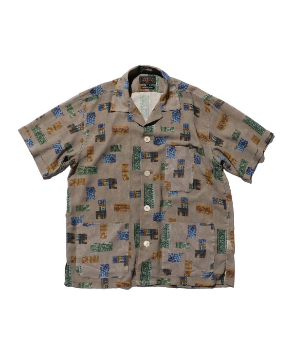 BEAMS PLUS（ビームス プラス）Beach Shirt JKT PE Mesh Print（シャツ 