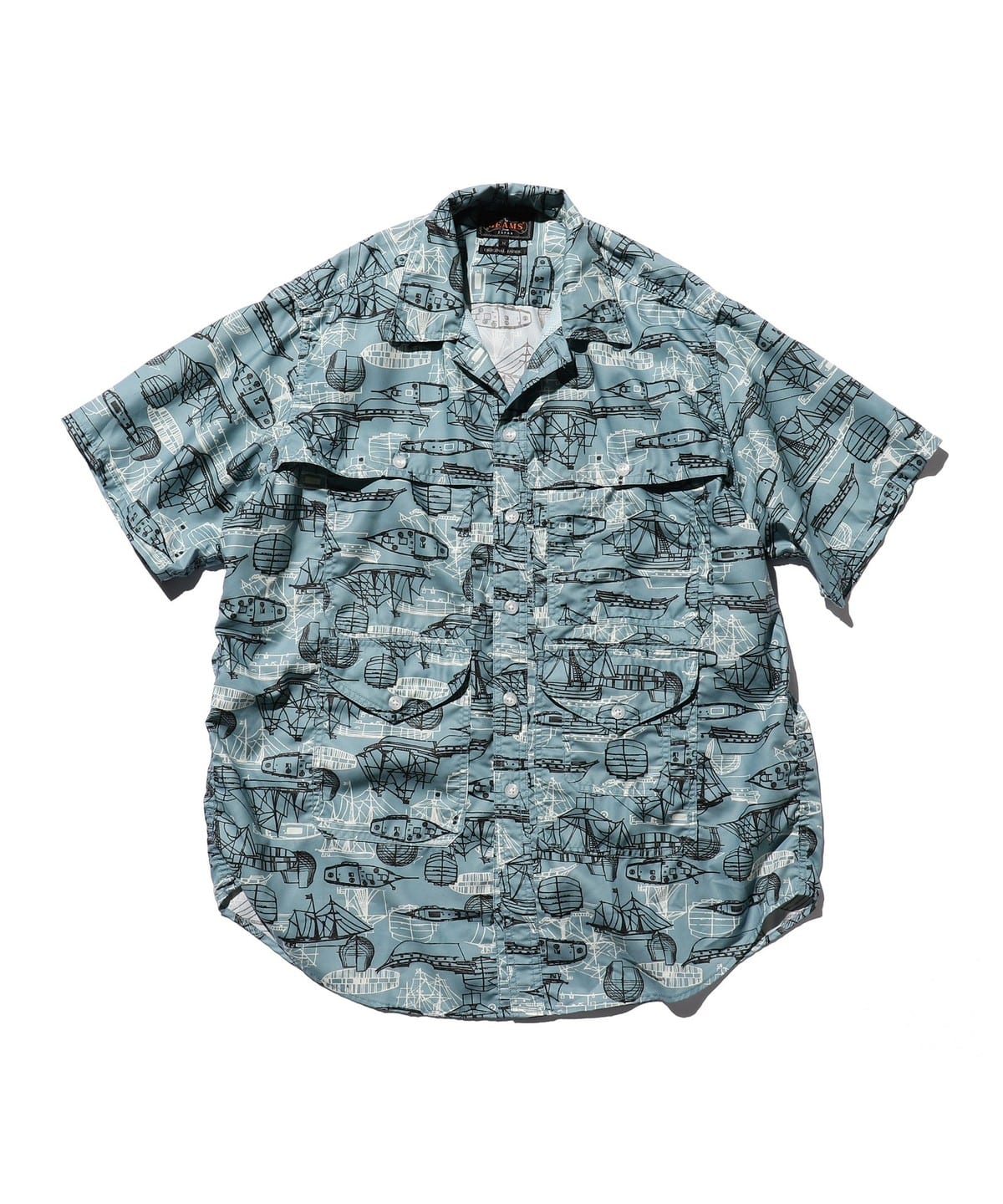 Adventure Shirt Ⅱ Polyester Print シャツ・ブラウス MEN SAX XL Adventure Shirt Ⅱ Polyester Print シャツ・ブラウス MEN SAX XL