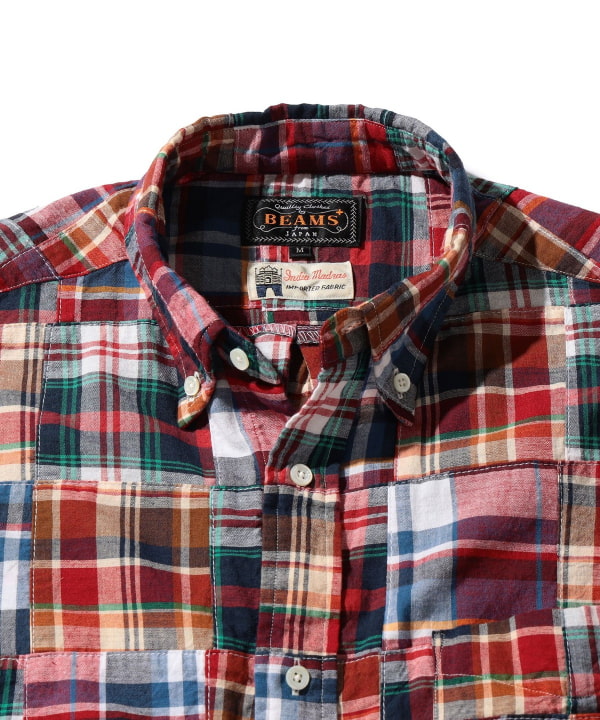BEAMS PLUS（ビームス プラス）B.D. Patchwork Madras（シャツ