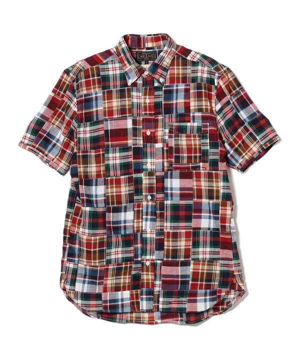 BEAMS PLUS (BEAMS PLUS) BEAMS PLUS / BD Patchwork Madras (Shirts 