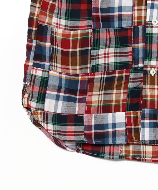 BEAMS PLUS BD Patchwork Madras (Shirts, Blouses BEAMS PLUS BEAMS PLUS BD Patchwork Madras (Shirts, Blouses BEAMS PLUS