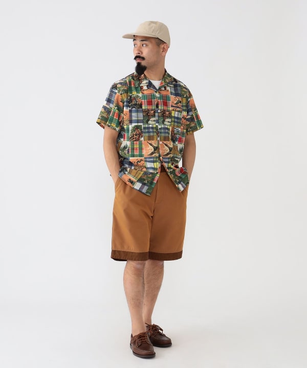 BEAMS PLUS（ビームス プラス）Open Collar Jacquard Mapping