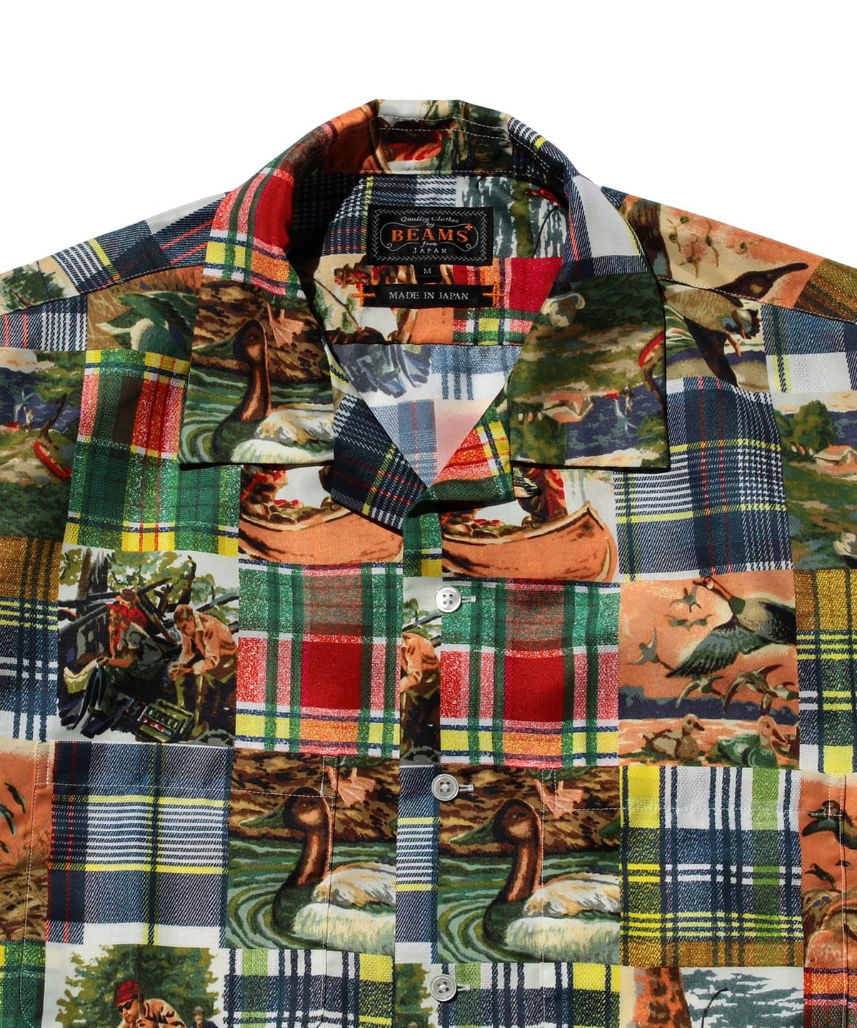 BEAMS PLUS（ビームス プラス）Open Collar Jacquard Mapping