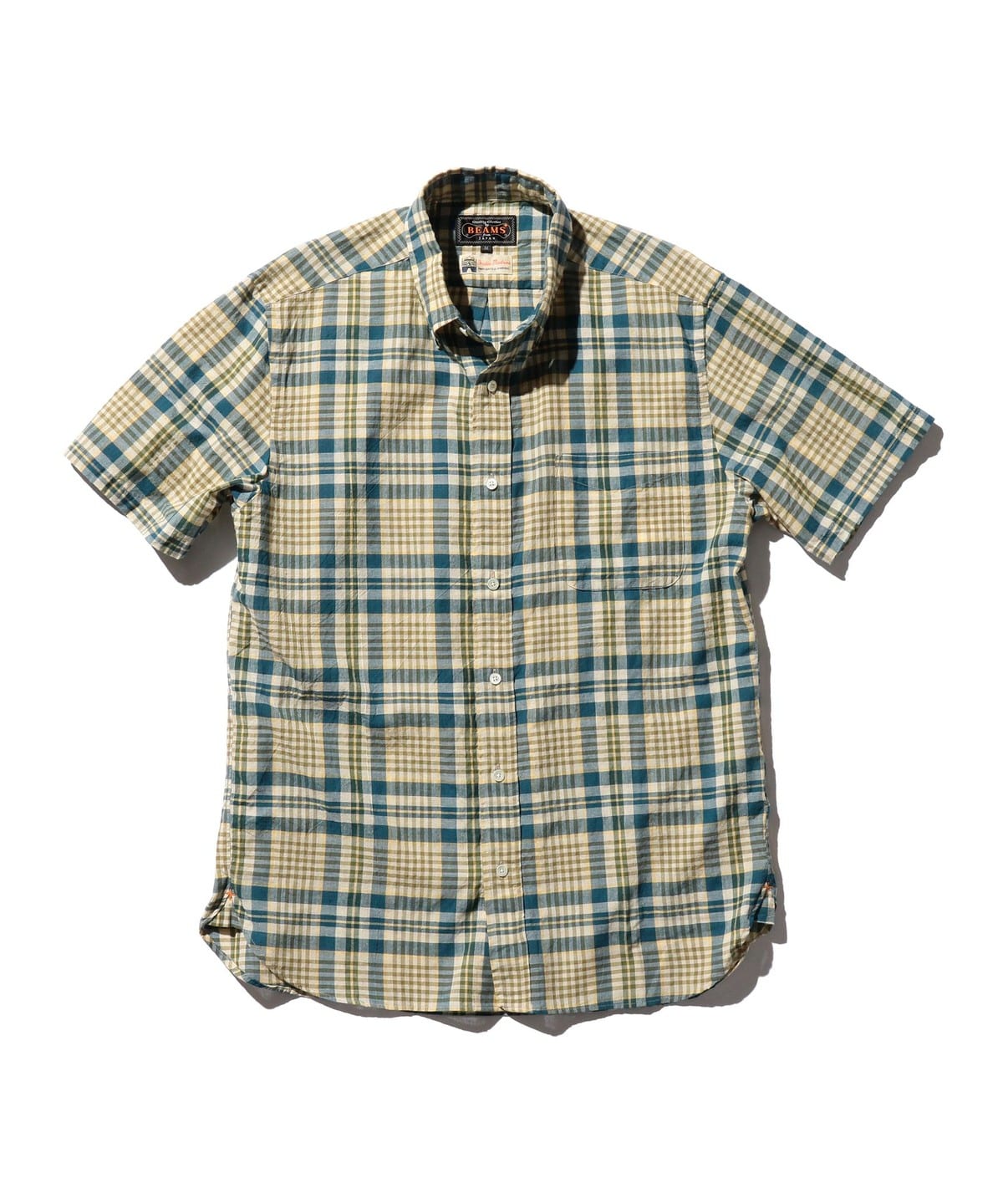 B. D. Madras シャツ・ブラウス MEN YELLOW M B. D. Madras シャツ・ブラウス MEN YELLOW M