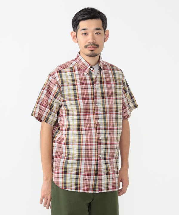 BEAMS PLUSマドラス チェック ボタンダウン シャツ クラシックフィット BEAMS PLUSマドラス チェック ボタンダウン シャツ クラシック