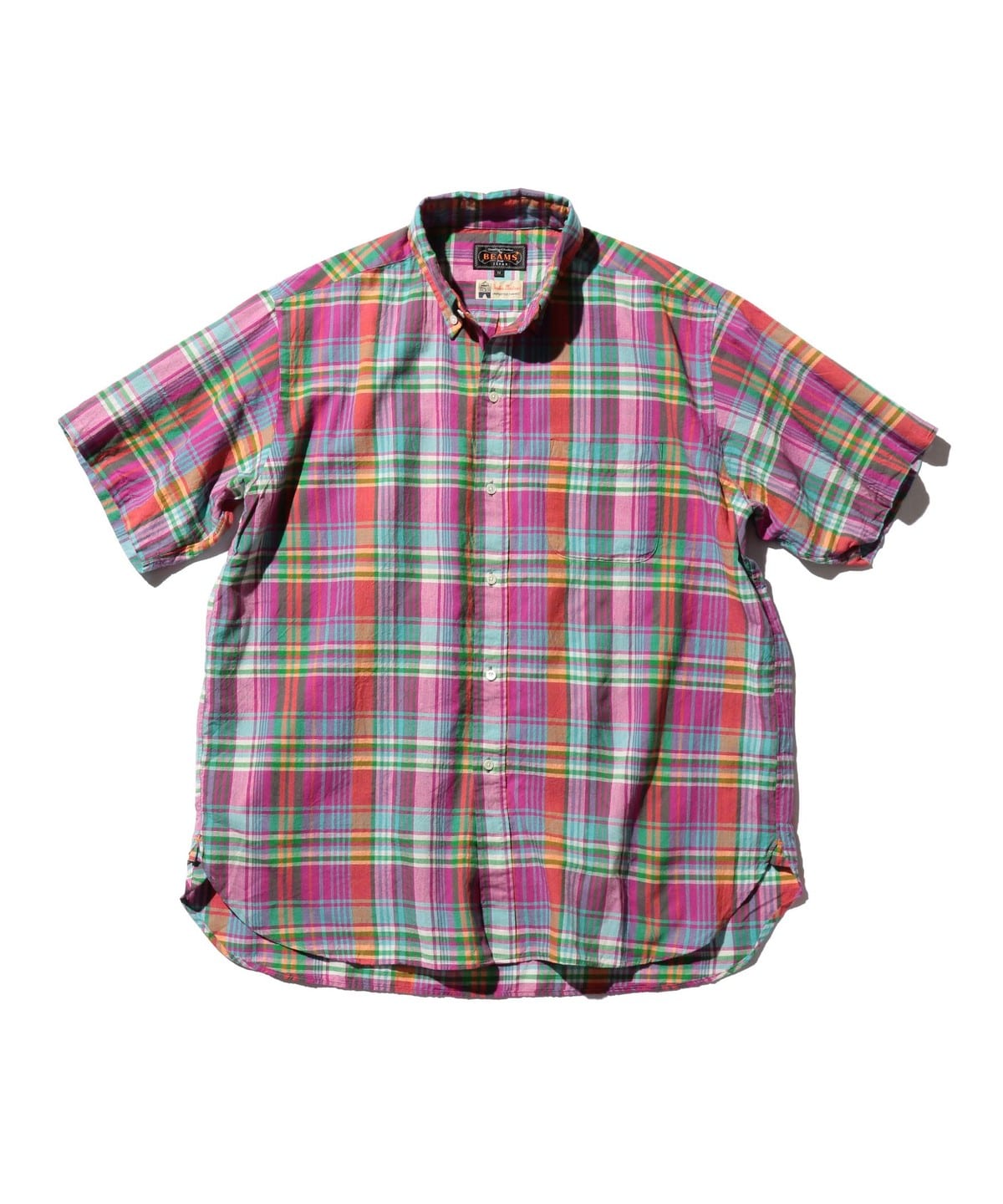 B. D. Classic-fit Madras シャツ・ブラウス MEN PURPLE L B. D. Classic-fit Madras シャツ・ブラウス MEN PURPLE L
