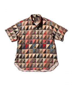 B.D. Pullover Classic-fit Polyester Dobby Patchwork Print