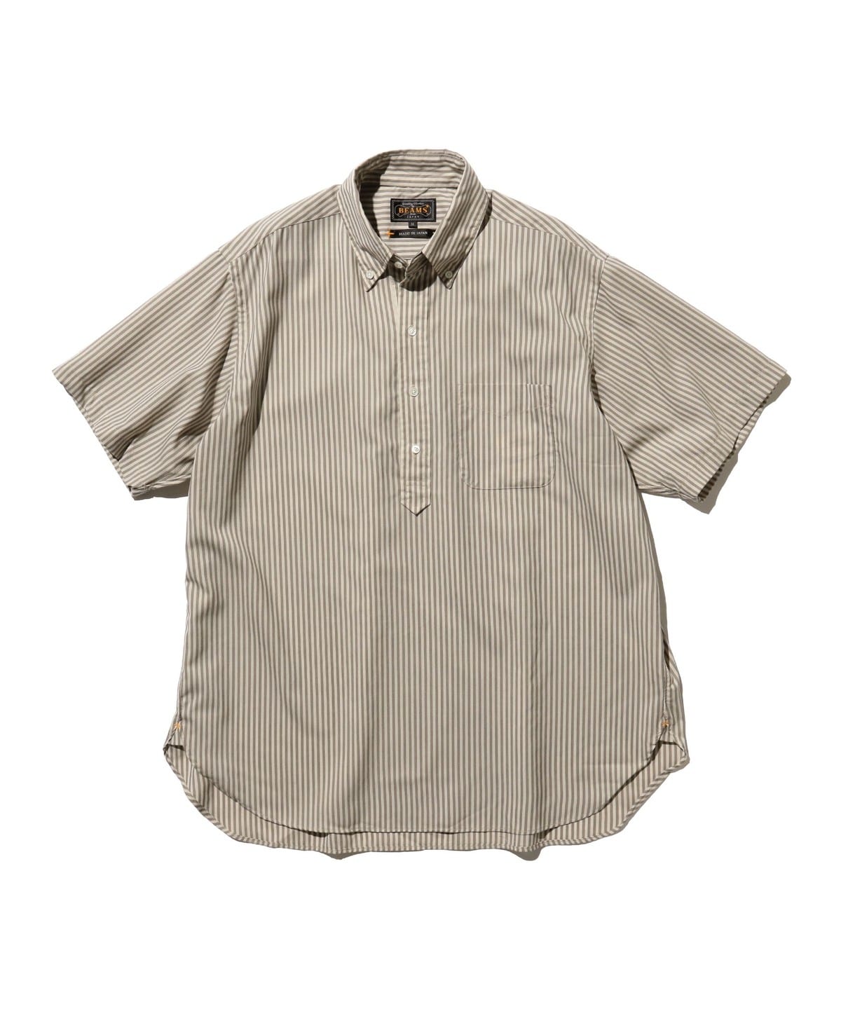 B. D. Pullover Classic-fit Wool Stripe シャツ・ブラウス MEN BROWN L B. D. Pullover Classic-fit Wool Stripe シャツ・ブラウス MEN BROWN L